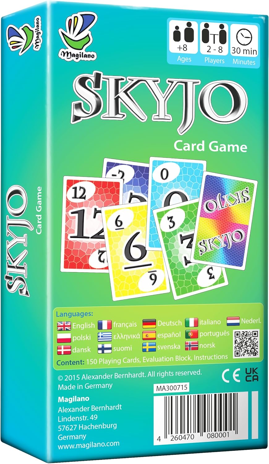 magilano SKYJO, Fun Card Game for Young and Least Young, Fun Game Parties in The Circle of Friends and Family. - Image 2