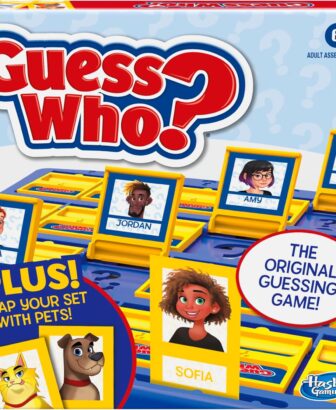 Hasbro Gaming Guess Who? Plus Board Game with People & Pet Cards