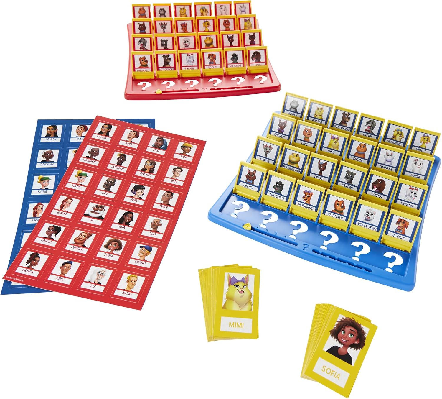 Hasbro Gaming Guess Who? Plus Board Game with People & Pet Cards - Image 3