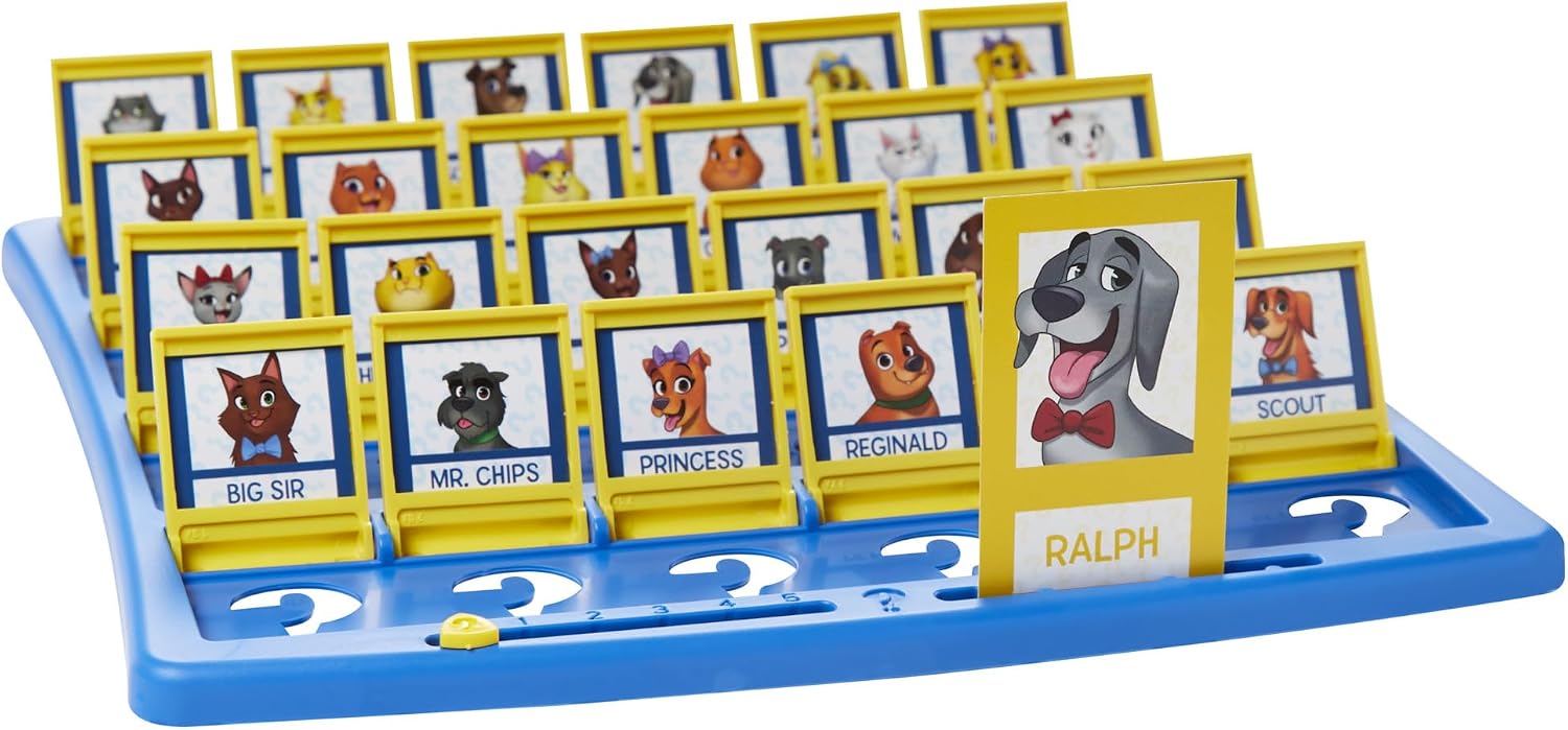 Hasbro Gaming Guess Who? Plus Board Game with People & Pet Cards - Image 7