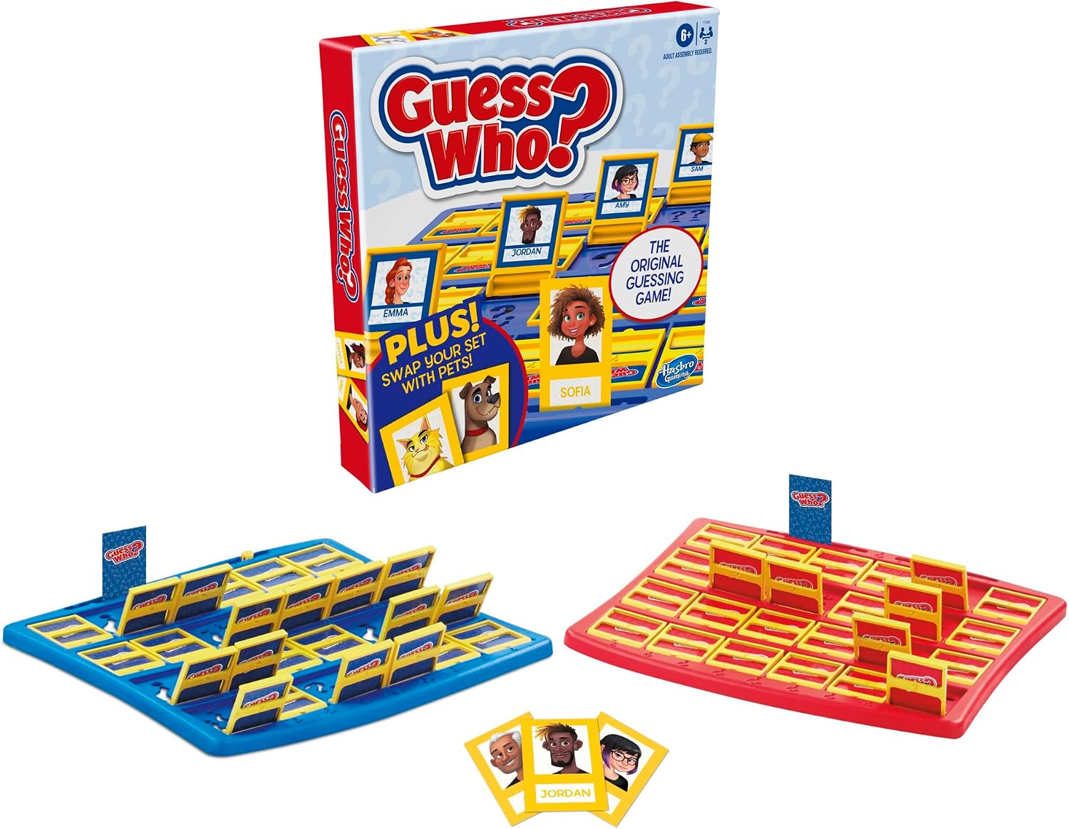 Hasbro Gaming Guess Who? Plus Board Game with People & Pet Cards - Image 10