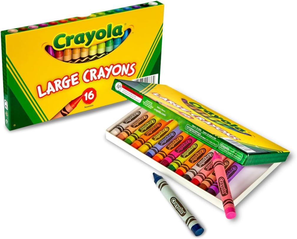 Binney & Smith Crayola(R) Large Crayon Set, Lift-Lid Box, Assorted Colors, Box Of 16 - Image 2