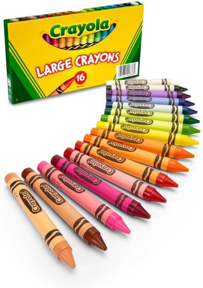 Binney & Smith Crayola(R) Large Crayon Set, Lift-Lid Box, Assorted Colors, Box Of 16 - Image 5