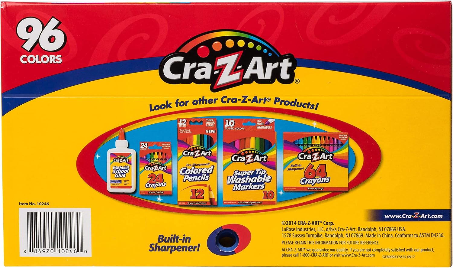 Cra-Z-Art 96ct Crayons in Flip-Top Box with Sharpener - Image 2