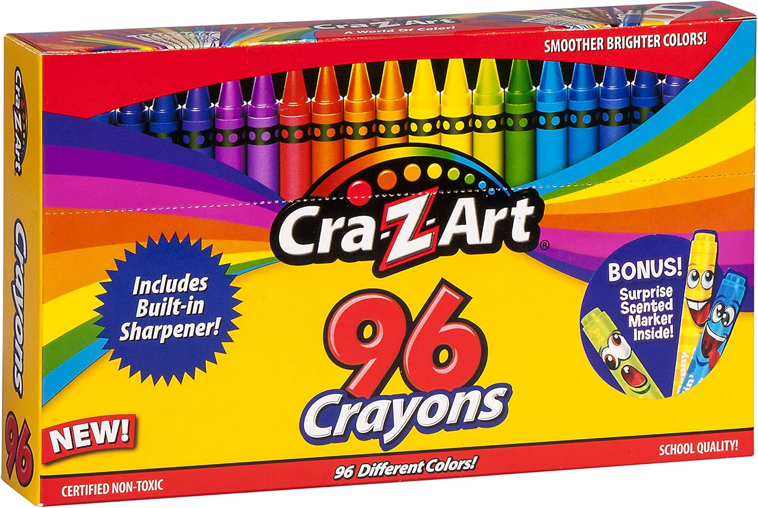 Cra-Z-Art 96ct Crayons in Flip-Top Box with Sharpener - Image 3