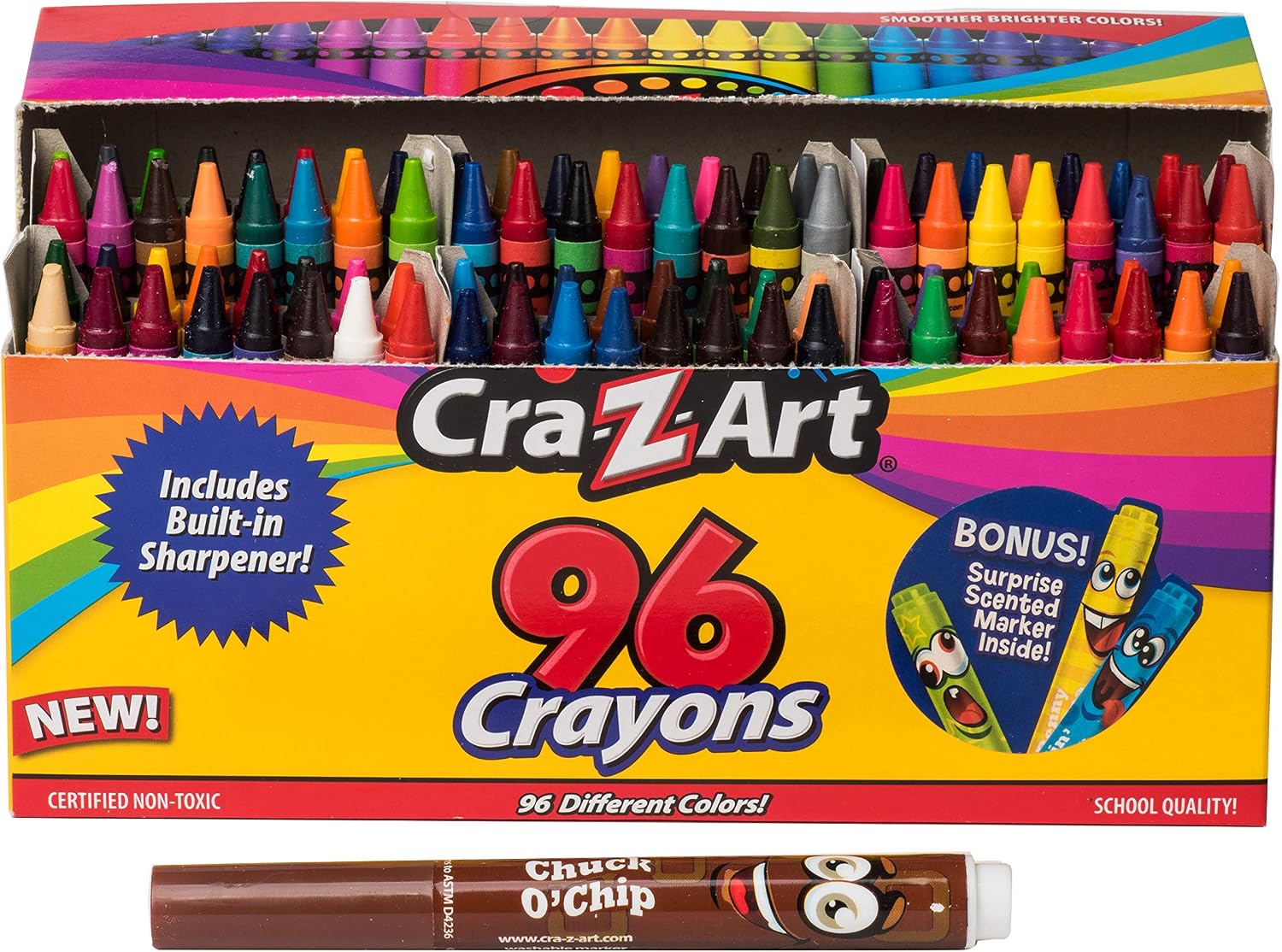 Cra-Z-Art 96ct Crayons in Flip-Top Box with Sharpener - Image 4