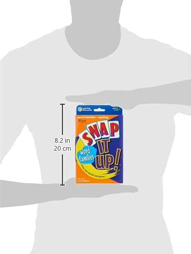 Learning Resources Snap It Up Phonics Word Families | Reading Card Game, Sight Words Flash Cards, Phonics Family Board, ABC Classroom Must Haves, Toddler Activities - Image 7